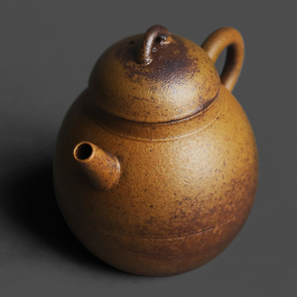 Chinese Dragon Egg Coarse Pottery Teapot