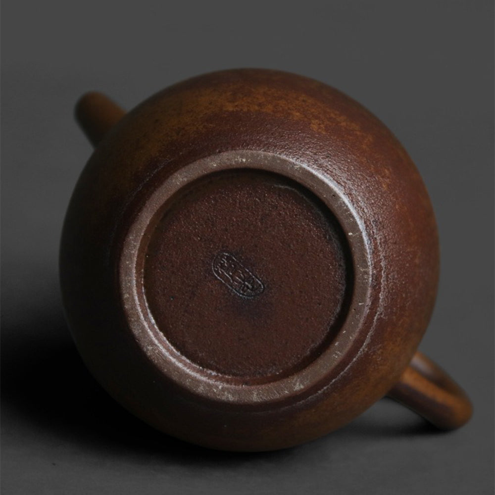Chinese Dragon Egg Coarse Pottery Teapot