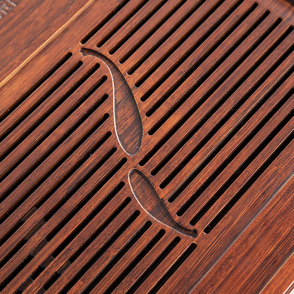 Double Fish Bamboo Tea Tray
