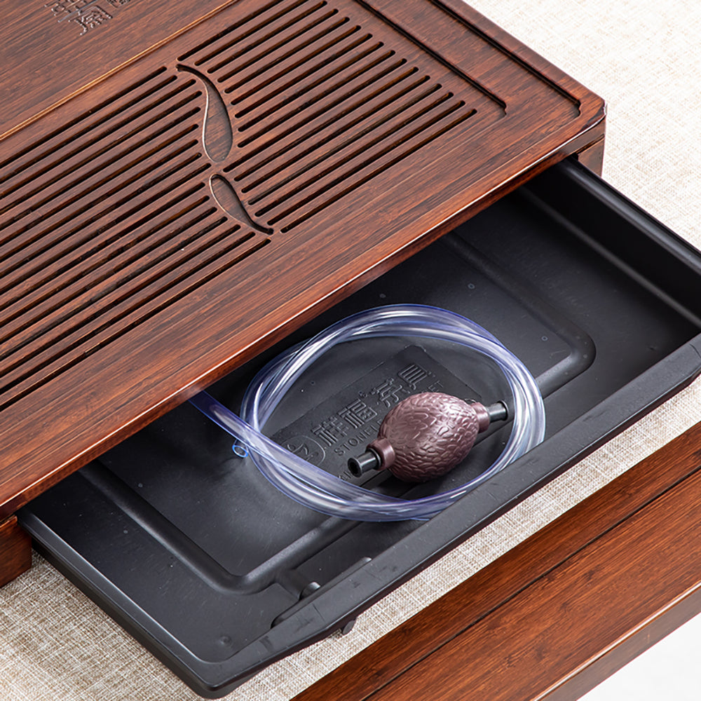 Double Fish Bamboo Tea Tray