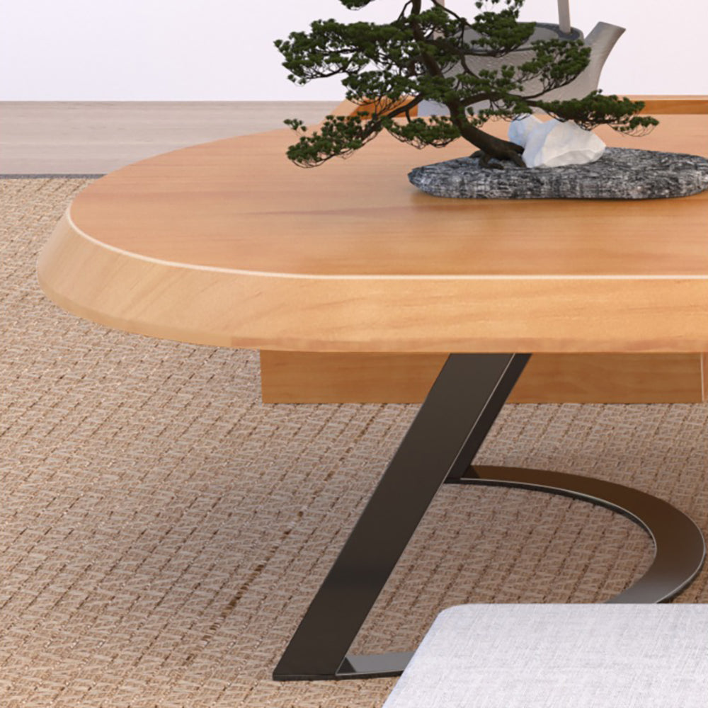 Japanese Pine Wood Tatami Tea Table Set