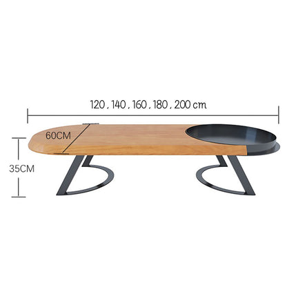Japanese Pine Wood Tatami Tea Table Set