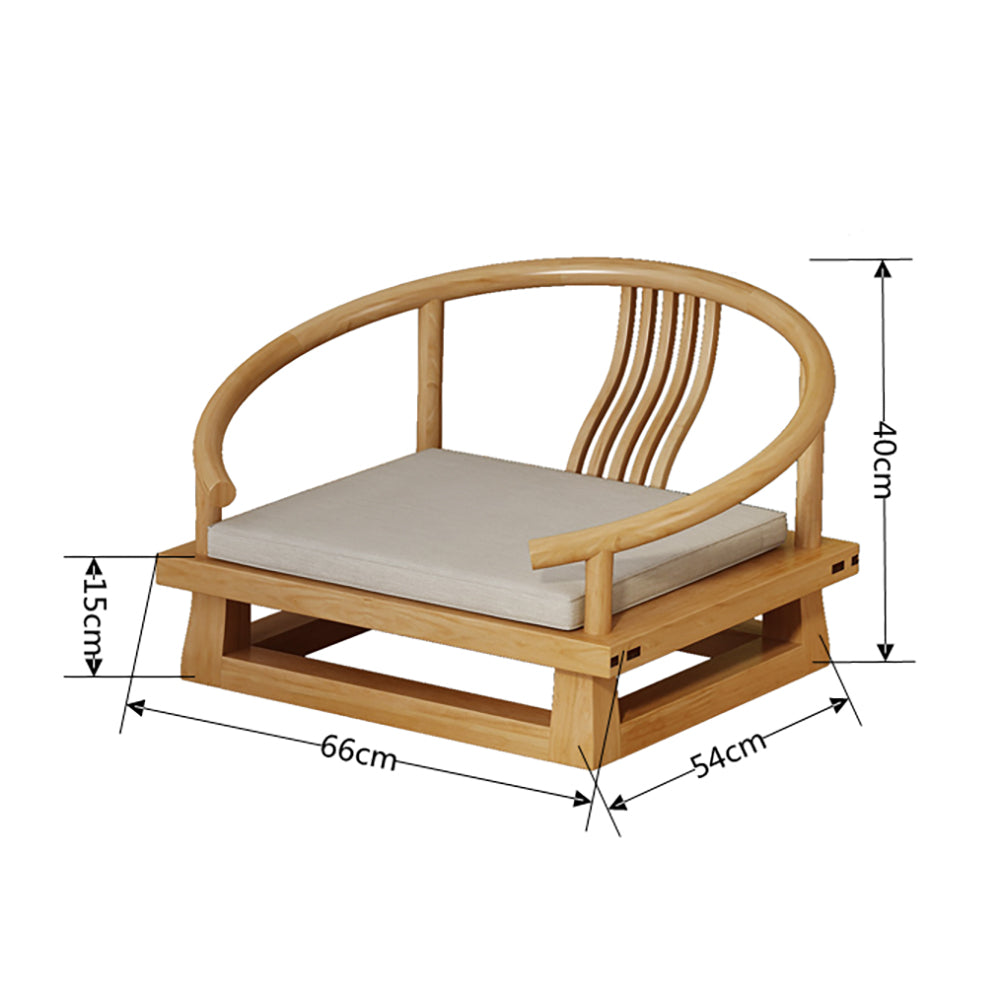 Japanese Elm Wood Tatami Tea Table Set
