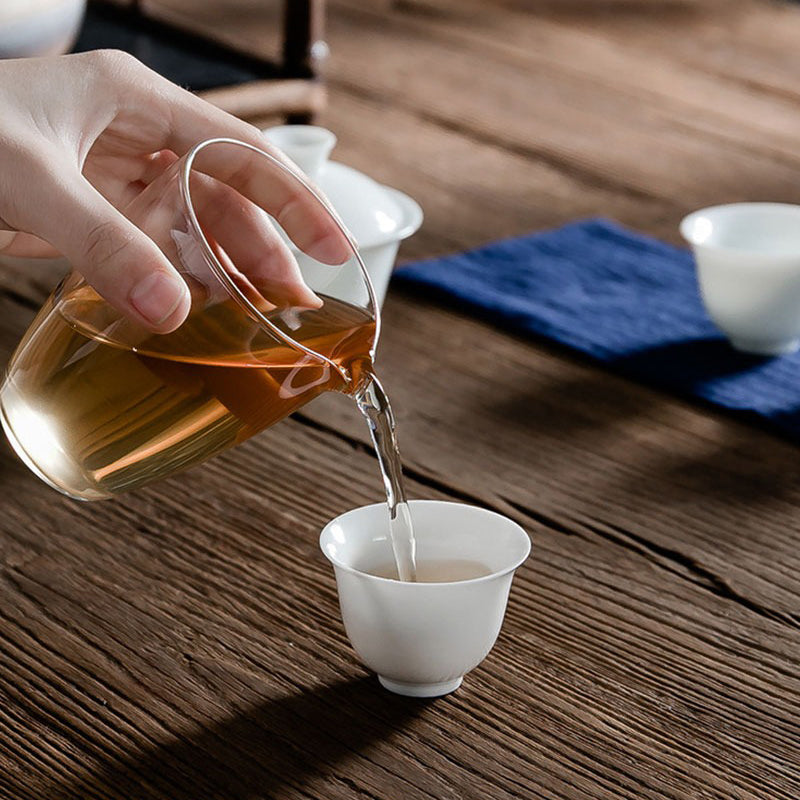 Porcelain Gaiwan Travel Tea Set With Bag