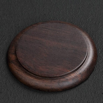 Peach Blossom Ebony Coaster Set