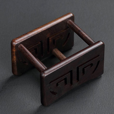 Peach Blossom Ebony Coaster Set