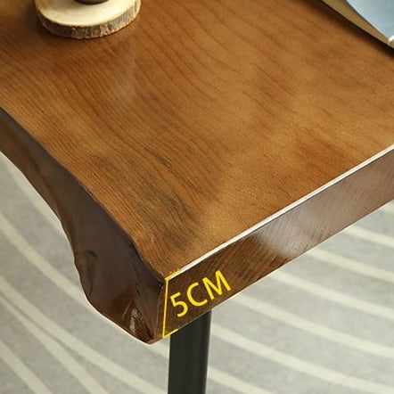 Mediterranean Minimalist Raw Wood Tea Table Set