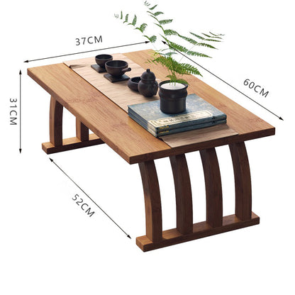 Bamboo Arched Low Tea Table