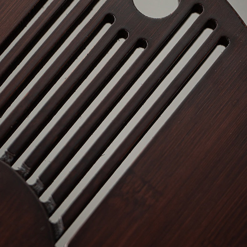 Chinese Walnut Bamboo Gong Fu Tea Tray
