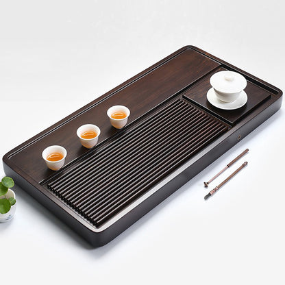Black Ebony Stripes Gongfu Tea Tray