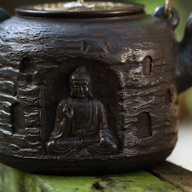 Zen Buddha Cast Iron Teapot