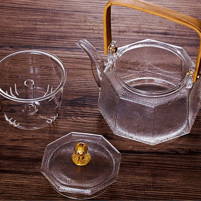 Japanese Water Steam Glass Teapot