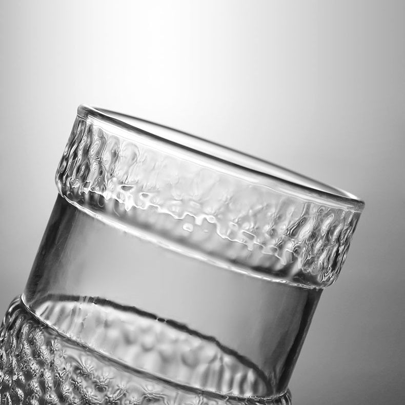 Japanese Glass Tea Cup With Wooden Lid