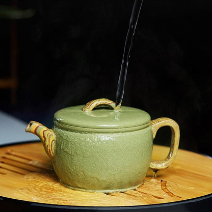 Handmade Yixing Green Clay Tea Set