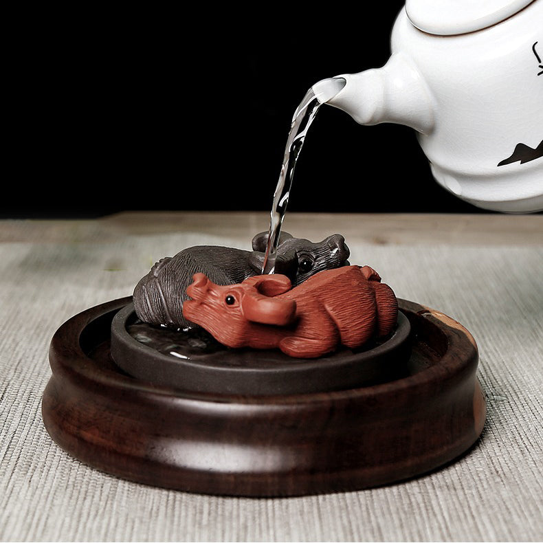 Yixing Clay Ba Gua Buffalos Tea Pet