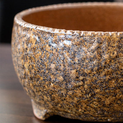 Handmade Coarse Pottery Lotus Tea Washer