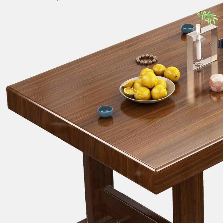 Douglas Fir Wood Gongfu Tea Table With Chairs