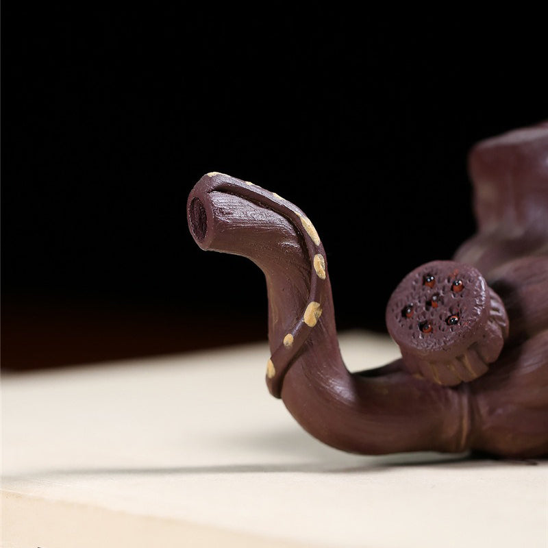 Yixing Purple Clay Lotus Seedpod Fair Cup