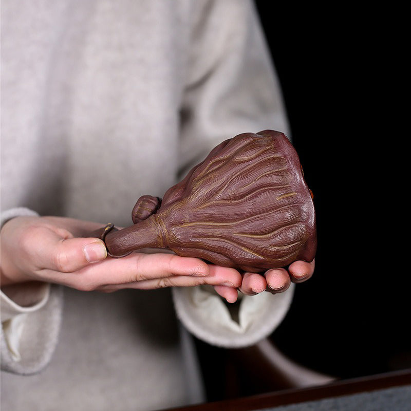 Yixing Purple Clay Lotus Seedpod Fair Cup