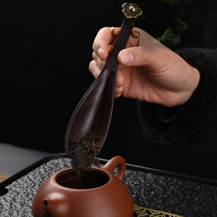 Ebony Wood Pipa Cha He Tea Holder