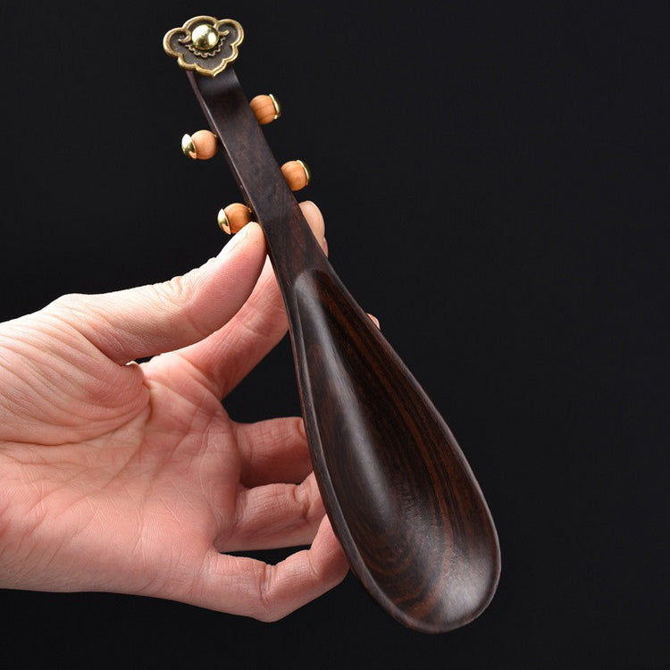 Ebony Wood Pipa Cha He Tea Holder