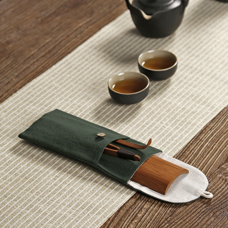 Bamboo Cha He Utensil With Bag