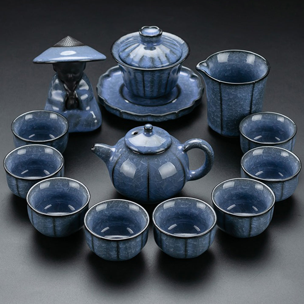 Ice Crack Blue Ceramic Tea Set – Umi Tea Sets
