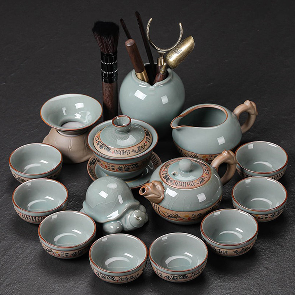Ice Crack Geyao Tea Set With Gift Box – Umi Tea Sets