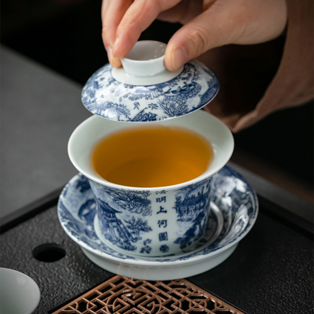 Riverside Scene at Qingming Festival Tea Set