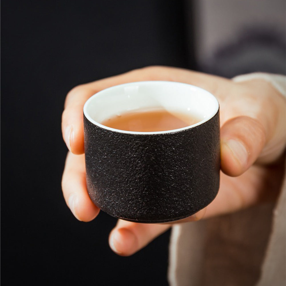 Japanese Black Pottery Kung Fu Tea Set