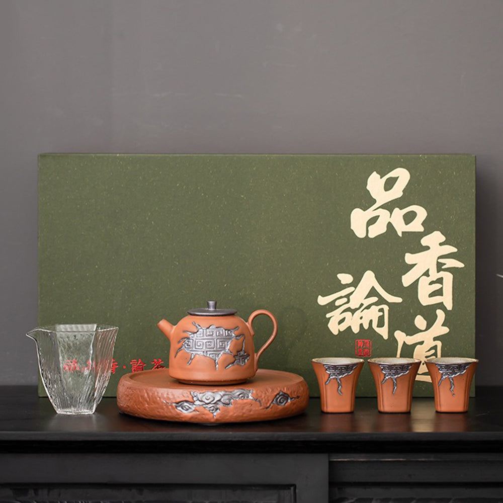 タイ 骨董品 Siam Porcelain Pee シャム陶貨9枚セット Japanese Auspicious Clouds Pottery Tea Set – Umi Tea Sets