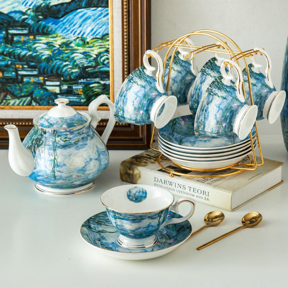 Monet Water Lily Bone China Tea Set – Umi Tea Sets