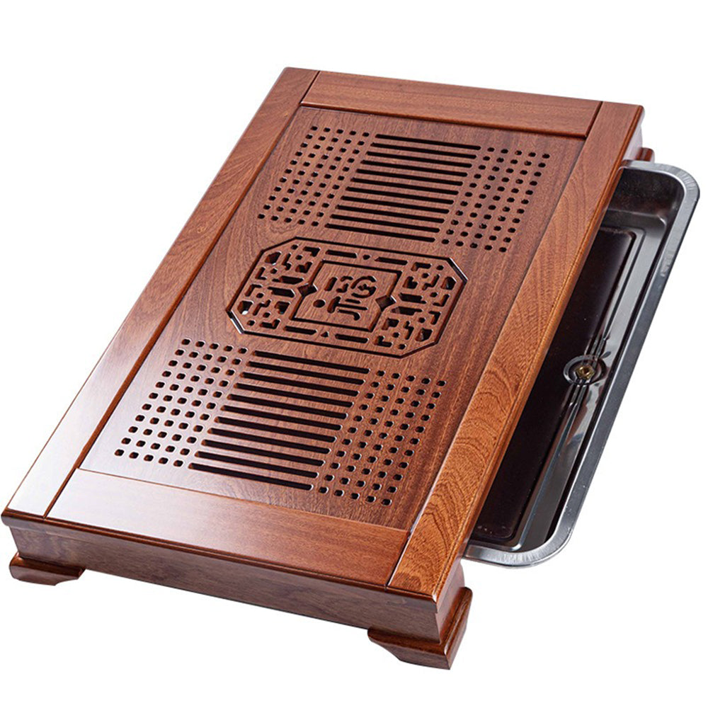 Fu Character Rosewood Gongfu Tea Tray