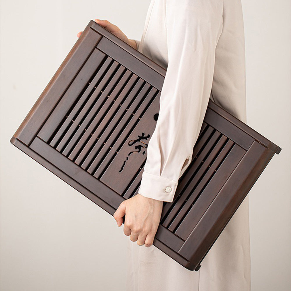 Ebony Wood Gongfu Tea Tray