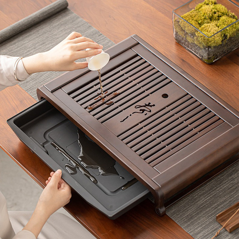 Ebony Wood Gongfu Tea Tray