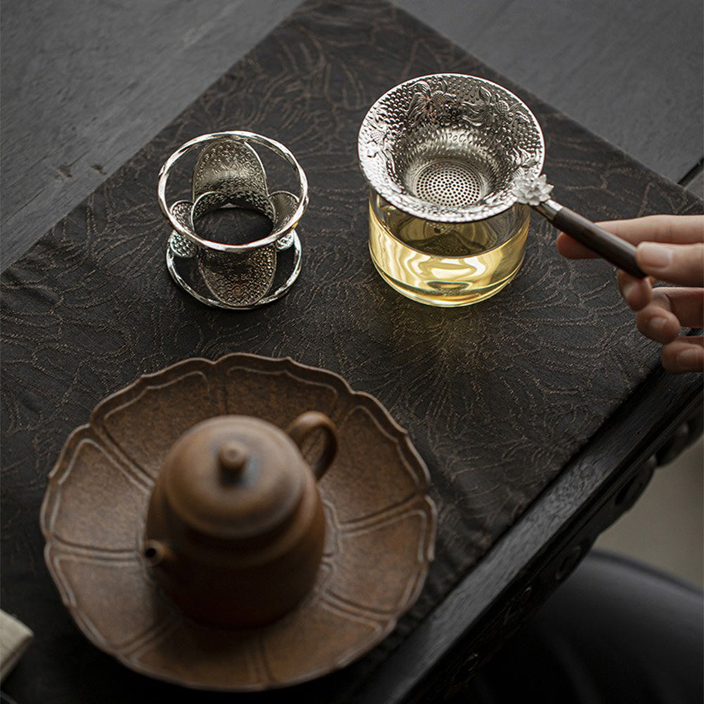 Alloy Lotus And Goldfish Tea Strainer