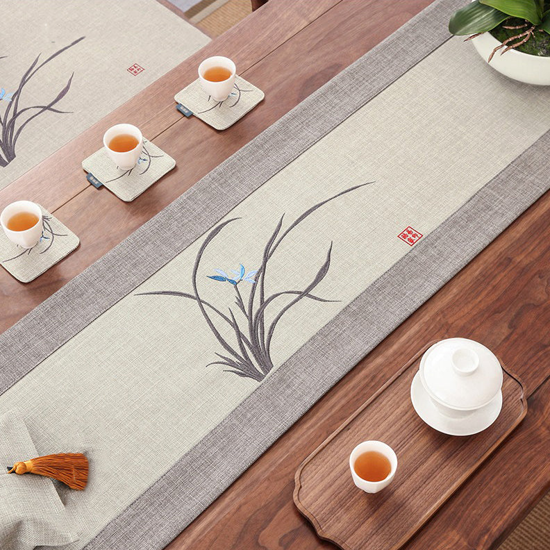 Doris Hemp Orchid Tea Table Mat – Umi Tea Sets