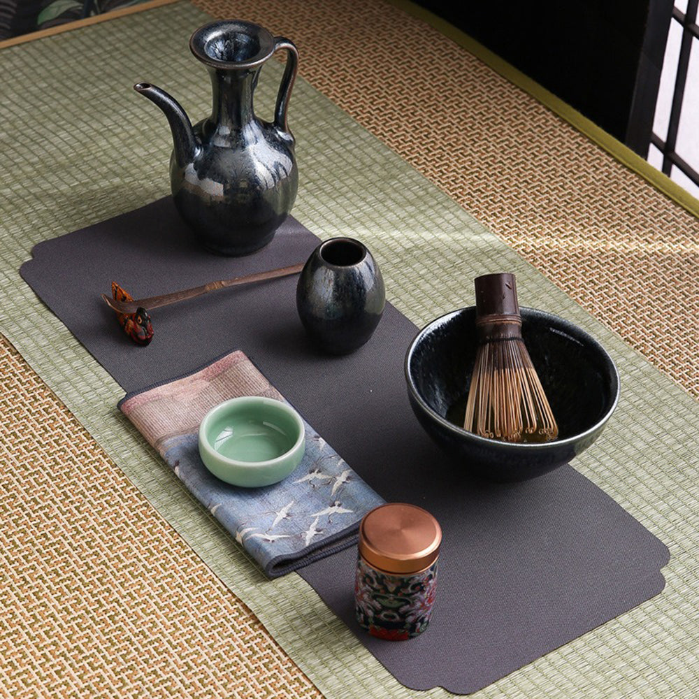 Tenmoku Matcha Green Tea Set With Travel Bag