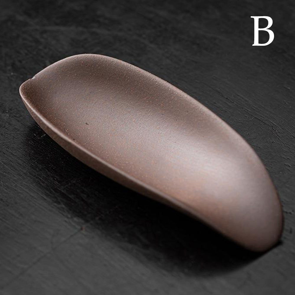 Handmade Coarse Pottery Cha He Tea Holder