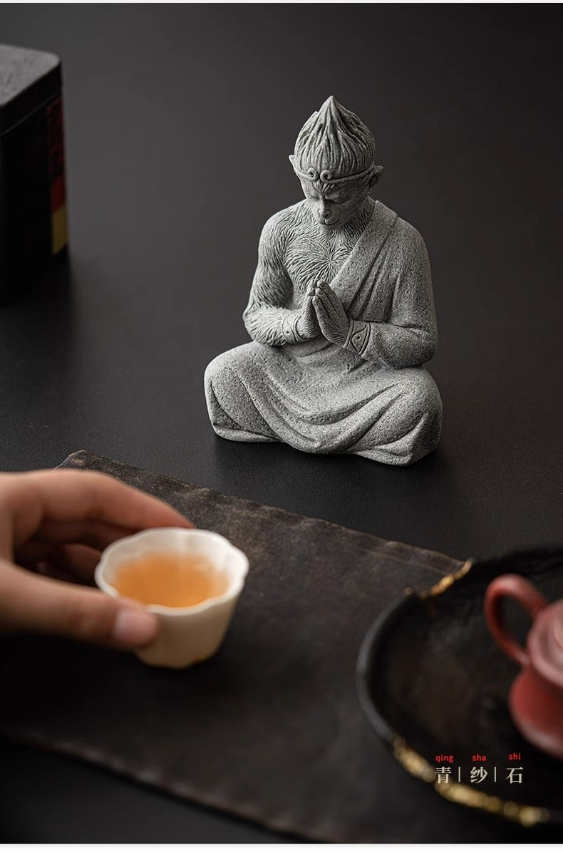 Black Myth Wukong Stone Tea Pet Ornament