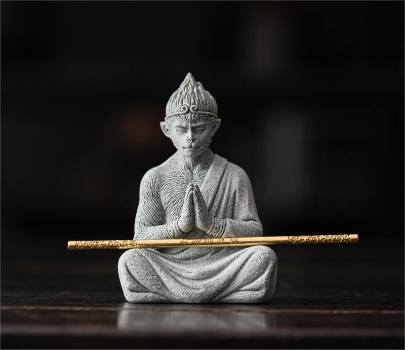 Black Myth Wukong Stone Tea Pet Ornament