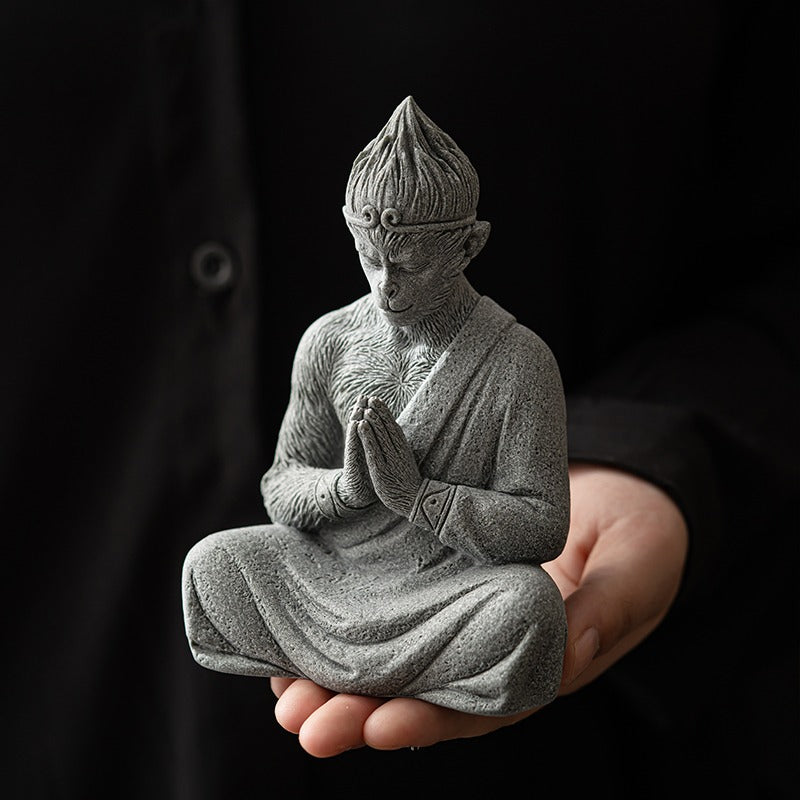 Black Myth Wukong Stone Tea Pet Ornament