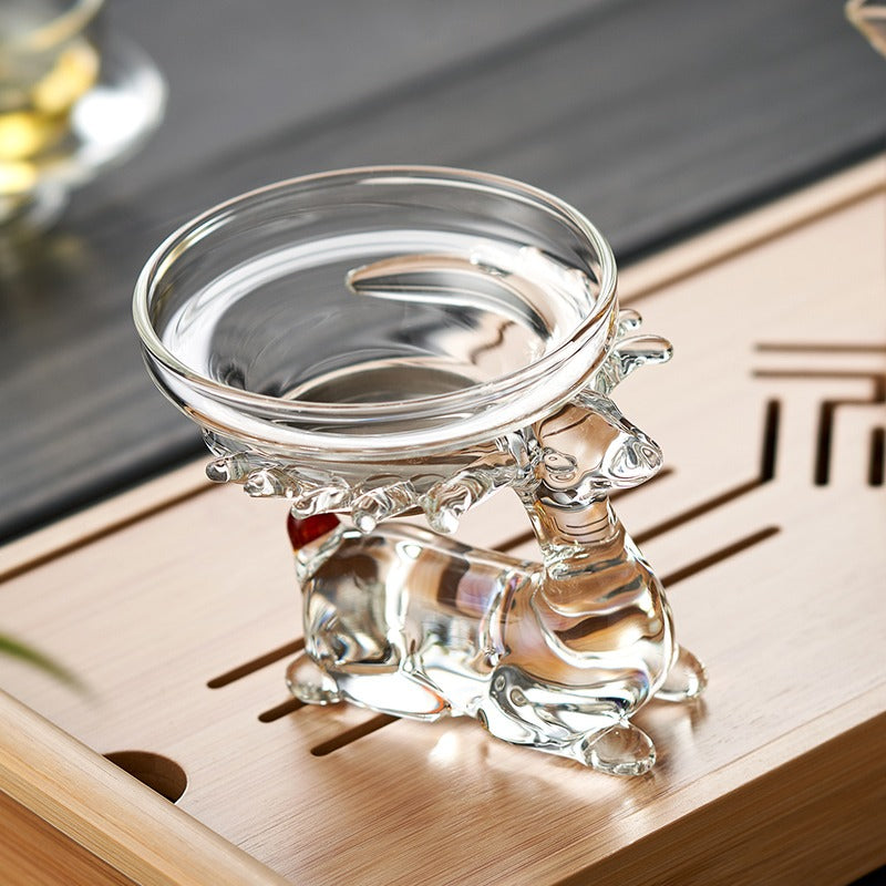 Glass Strainer With Deer Holder