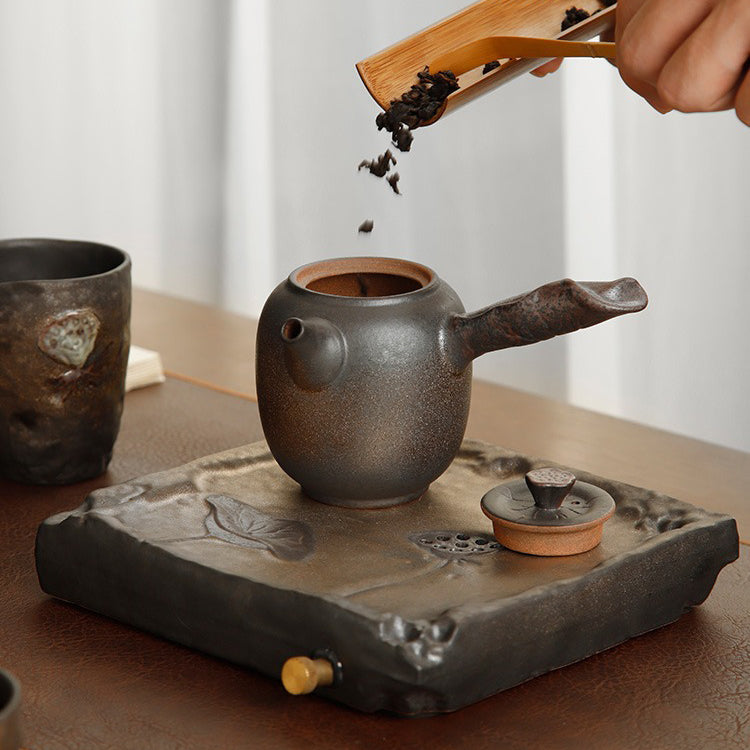 Gold Lotus Seed Kyusu Tea Set