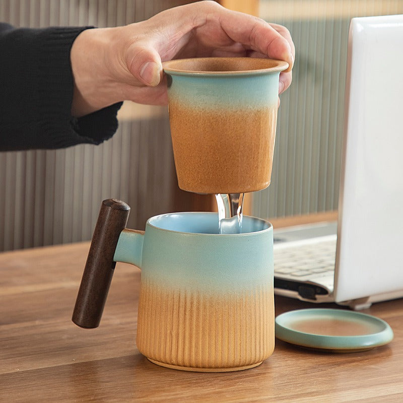 Ruyao Japanese Tea Cup With Handle