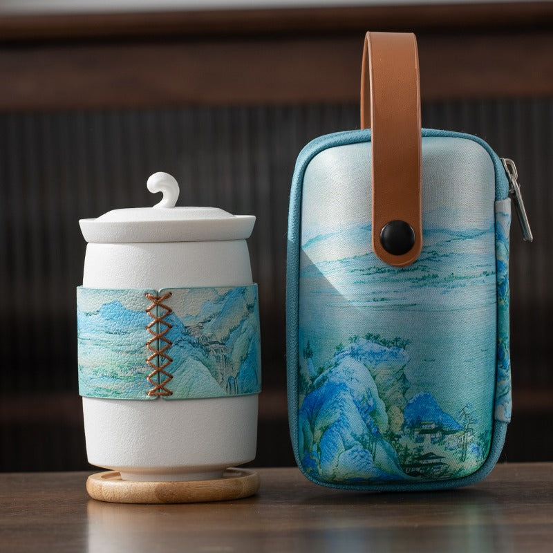 Mountain and River Travel Tea Set