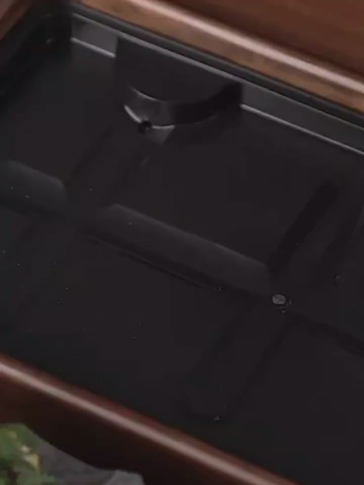 Mountains and Rivers Solid Wood Tea Tray