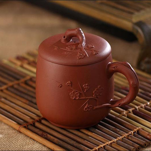 Plum Blossom Neat Cement Tea Cup