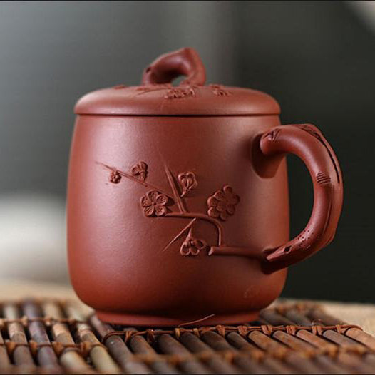 Plum Blossom Neat Cement Tea Cup