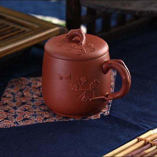 Plum Blossom Neat Cement Tea Cup
